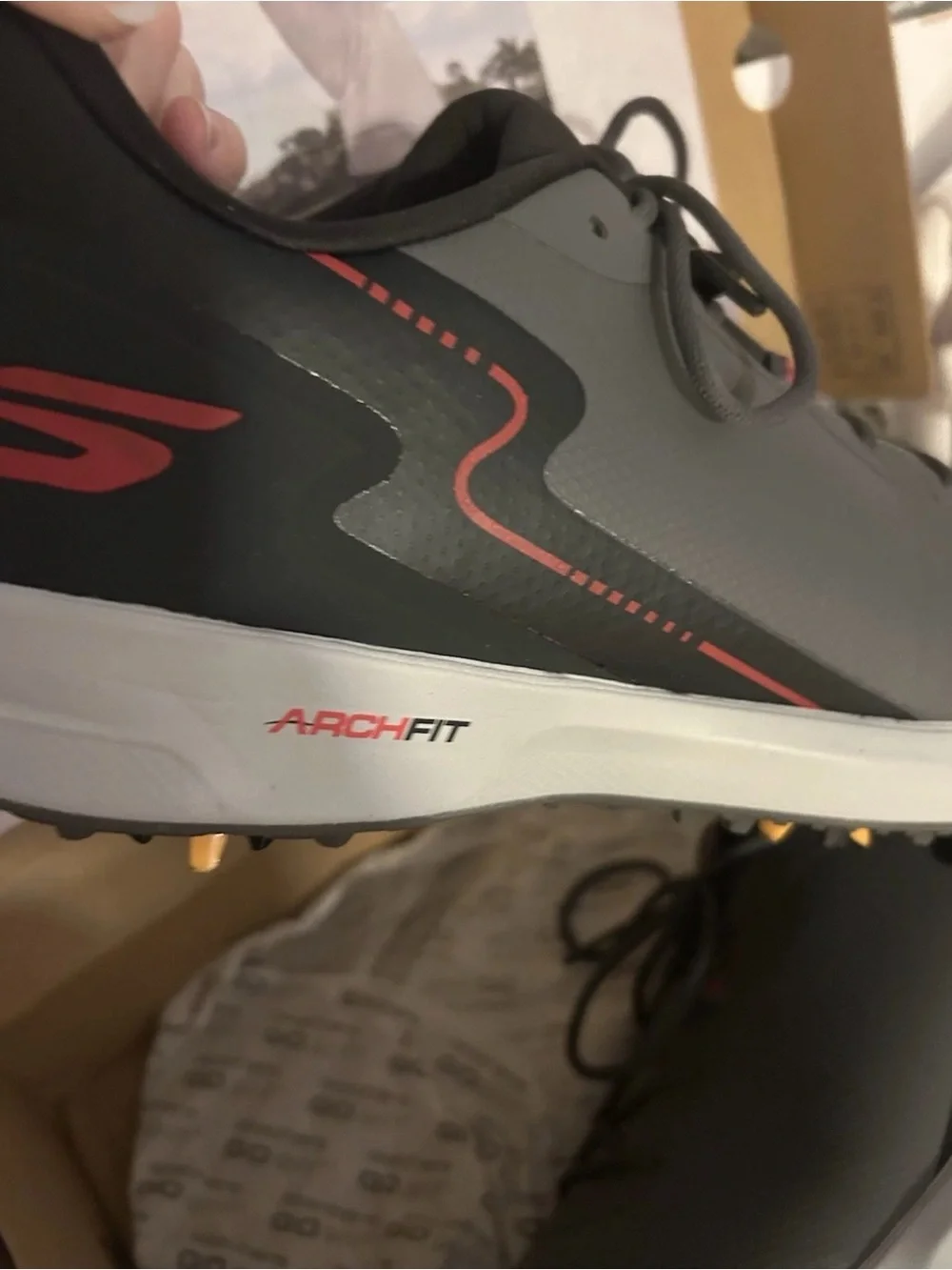 Skechers Go Golf Elite Vortex Rival 214139-CHAR Charcoal Men Golf Shoe 12.5